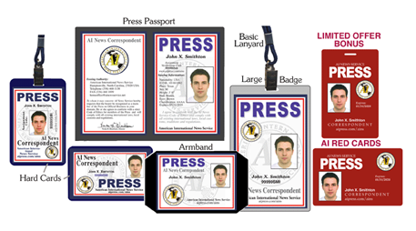 press pass,press credentials,press badge,press card,international press